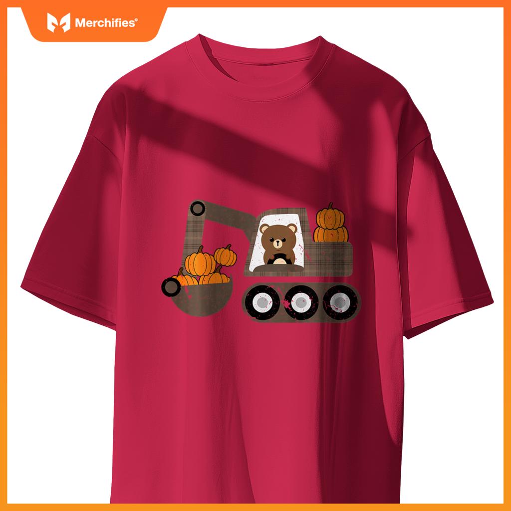 Kids Truck Pumpkin Patch Baby Boy Fall Toddler Girl Cute T-Shirt