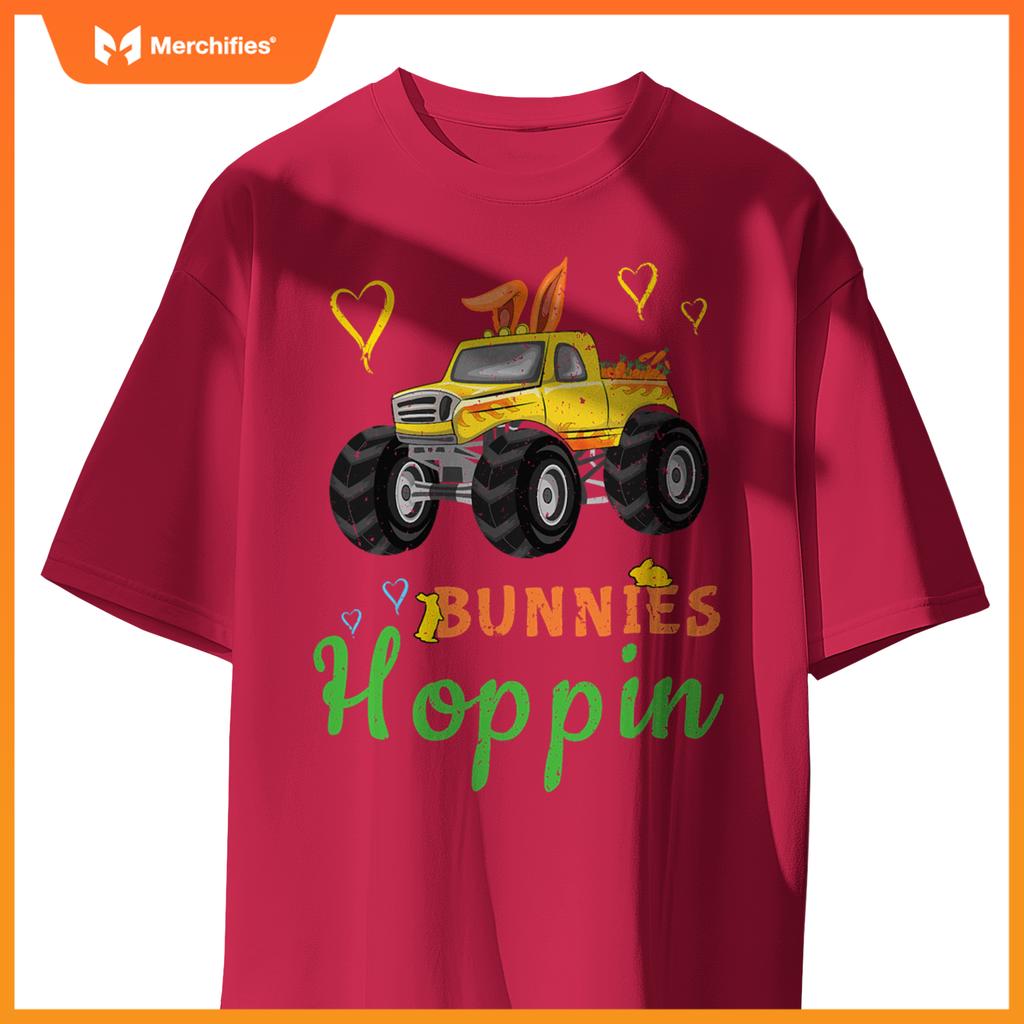 Monster Truck Bunny Rabbit Happy Easter Sunday T-Shirt