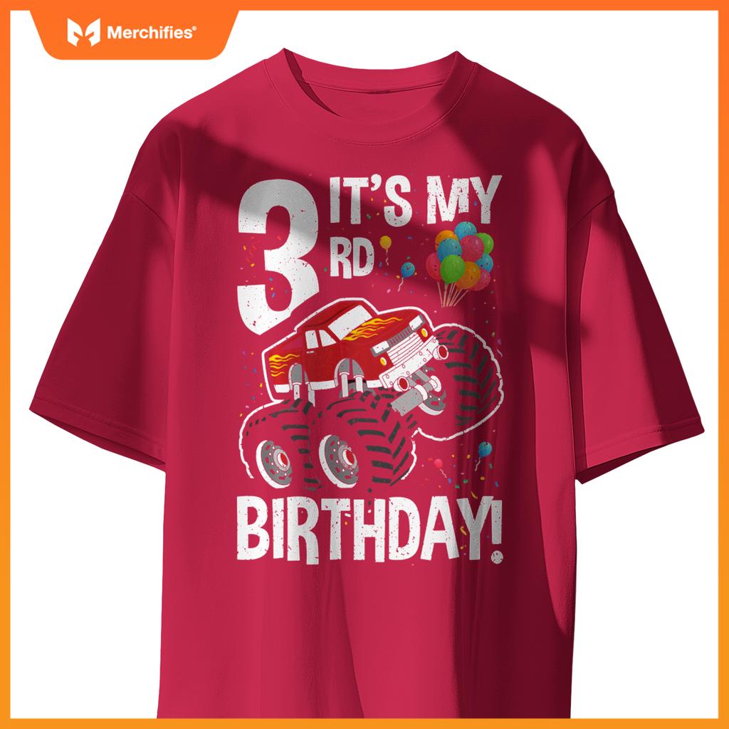Kids It's My 3rd Birthday! 3 Year Old Monster Truck T-Shirt