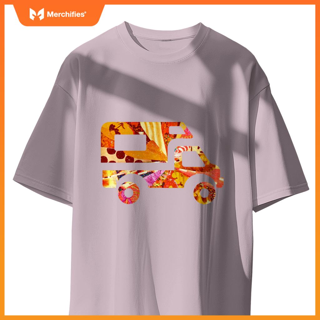 RV Life Van Camper Truck Pickup Camping Road Trip Artsy Tent T-Shirt