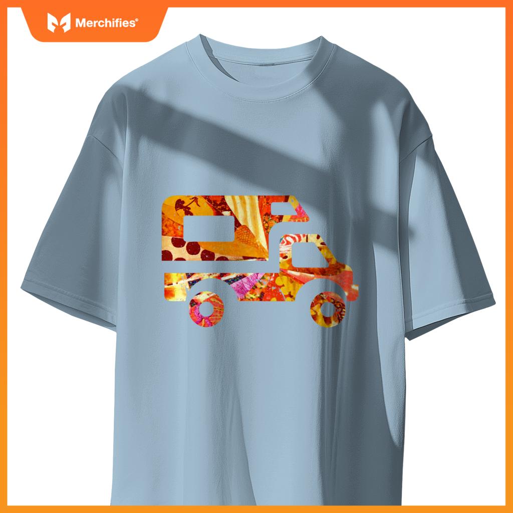 RV Life Van Camper Truck Pickup Camping Road Trip Artsy Tent T-Shirt