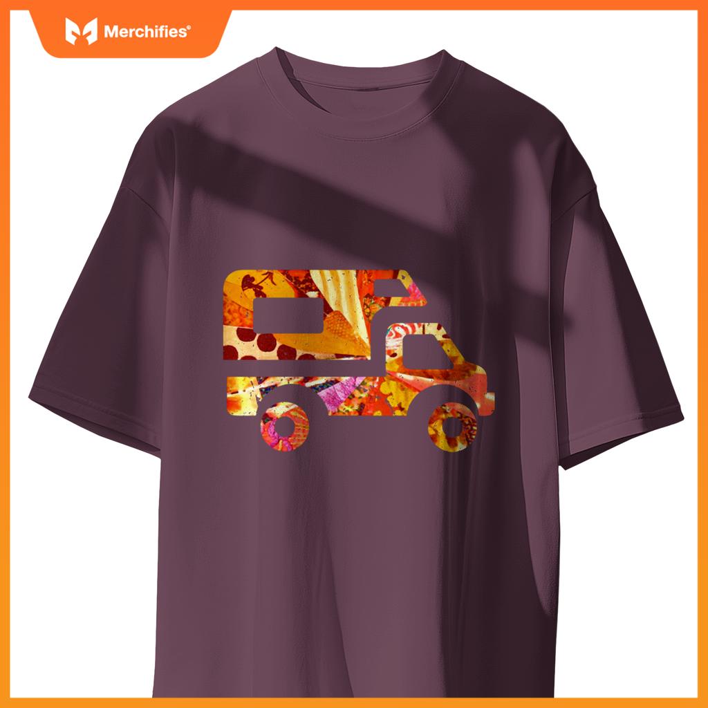 RV Life Van Camper Truck Pickup Camping Road Trip Artsy Tent T-Shirt