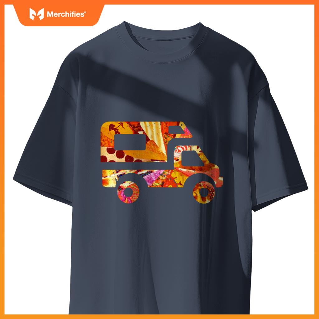 RV Life Van Camper Truck Pickup Camping Road Trip Artsy Tent T-Shirt