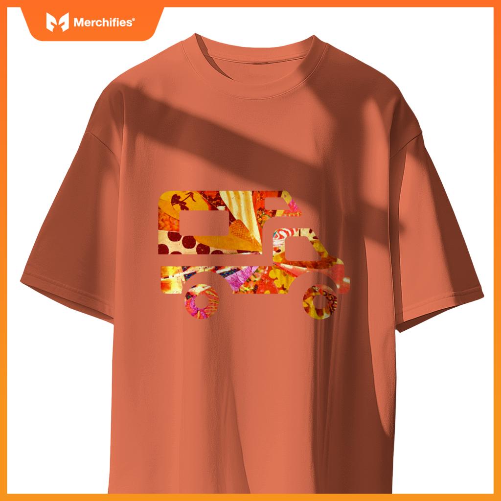 RV Life Van Camper Truck Pickup Camping Road Trip Artsy Tent T-Shirt