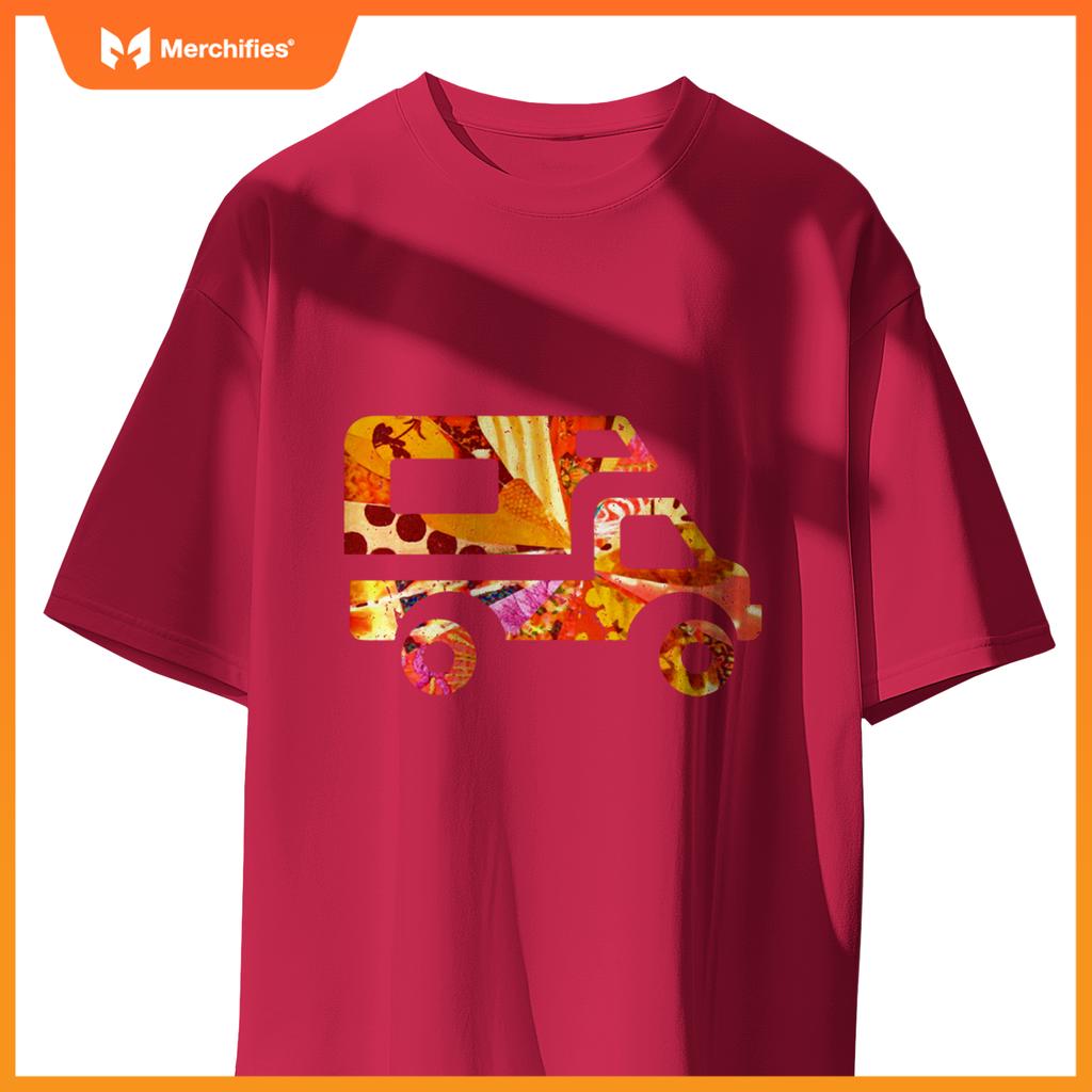 RV Life Van Camper Truck Pickup Camping Road Trip Artsy Tent T-Shirt