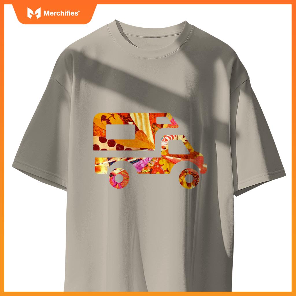 RV Life Van Camper Truck Pickup Camping Road Trip Artsy Tent T-Shirt