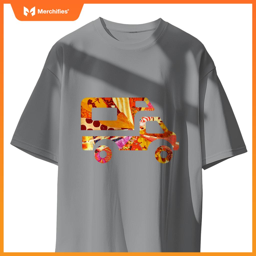 RV Life Van Camper Truck Pickup Camping Road Trip Artsy Tent T-Shirt