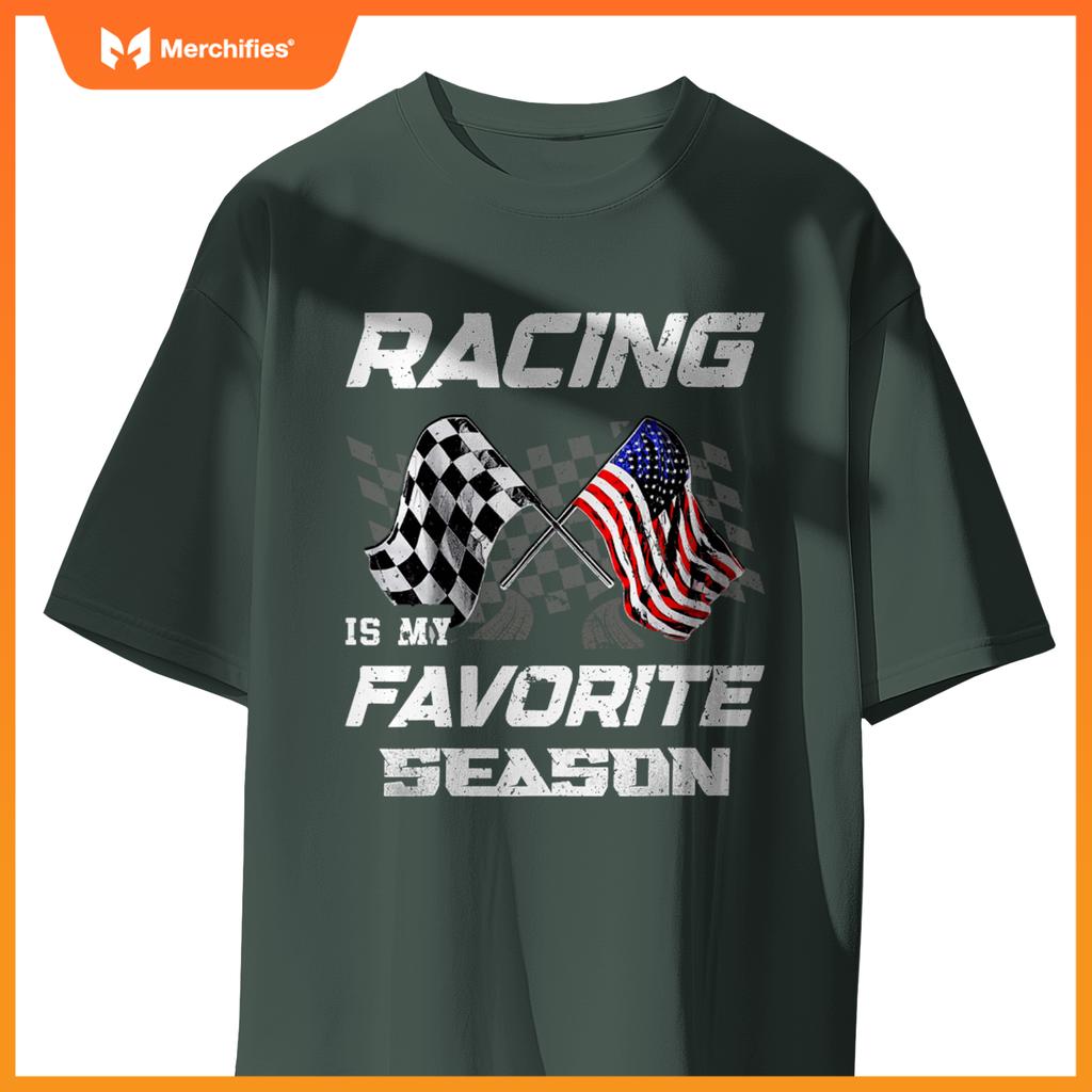 Racing Is My Favorite Season Race Car T-Shirt