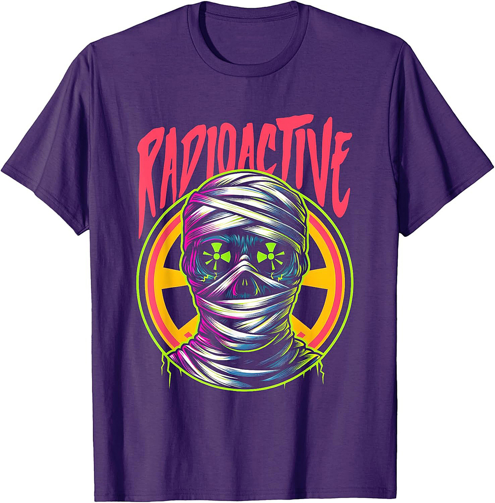 Radioactive Mummy - Vintage Spooky Monster Halloween Costume T-Shirt