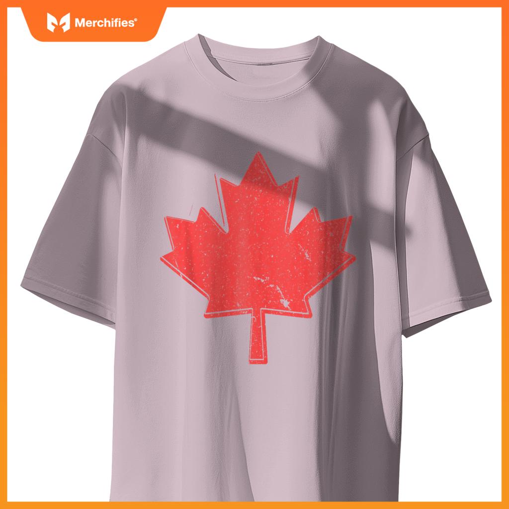 Red Maple Leaf Canadian Pride Simple Canada Symbol Patriotic T-Shirt