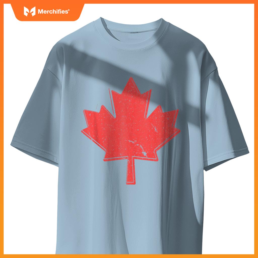 Red Maple Leaf Canadian Pride Simple Canada Symbol Patriotic T-Shirt