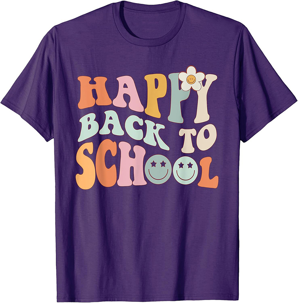 Retro Back To School Teacher Student First Day Of School T-Shirt