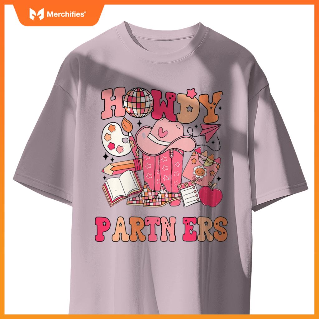 Retro Howdy Teacher Disco Ball Cowboy Cowgirl Back To School