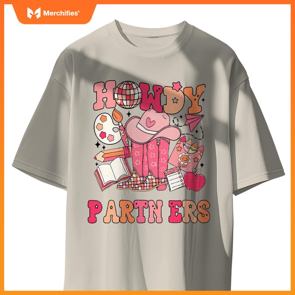 Retro Howdy Teacher Disco Ball Cowboy Cowgirl Back To School
