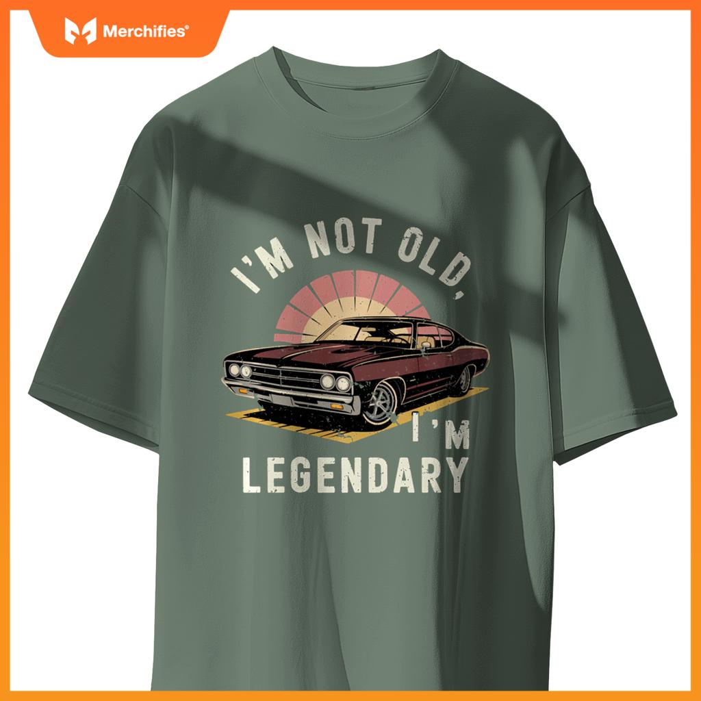 Retro I'M NOT OLD I'M LEGENDARY Vintage Antique Car T-Shirt