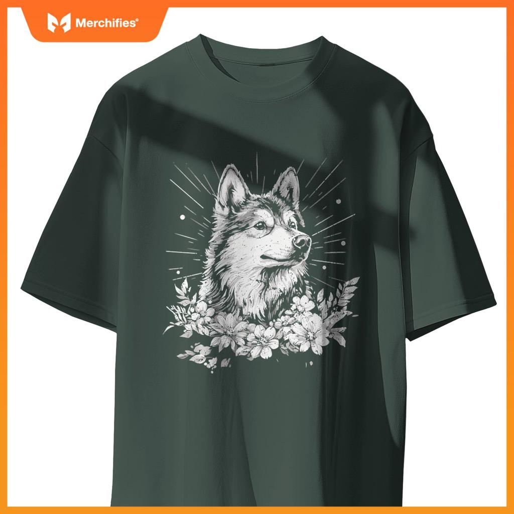 Retro Tattoo Style Finnish Lapphund Dog Lover T-Shirt