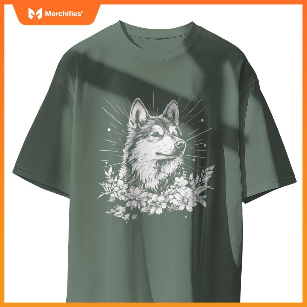 Retro Tattoo Style Finnish Lapphund Dog Lover T-Shirt