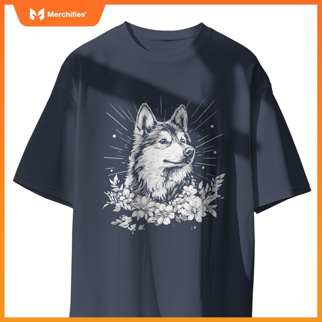 Retro Tattoo Style Finnish Lapphund Dog Lover T-Shirt