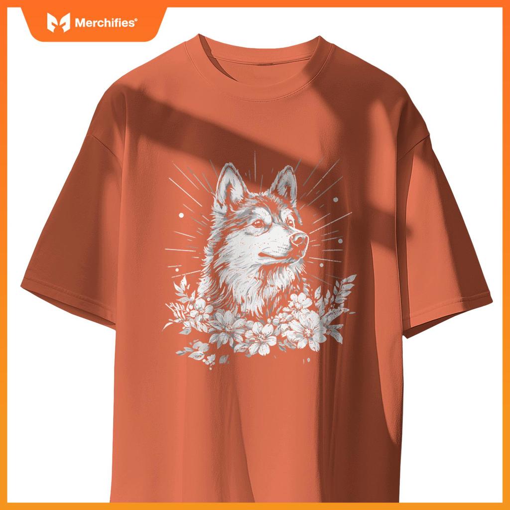 Retro Tattoo Style Finnish Lapphund Dog Lover T-Shirt