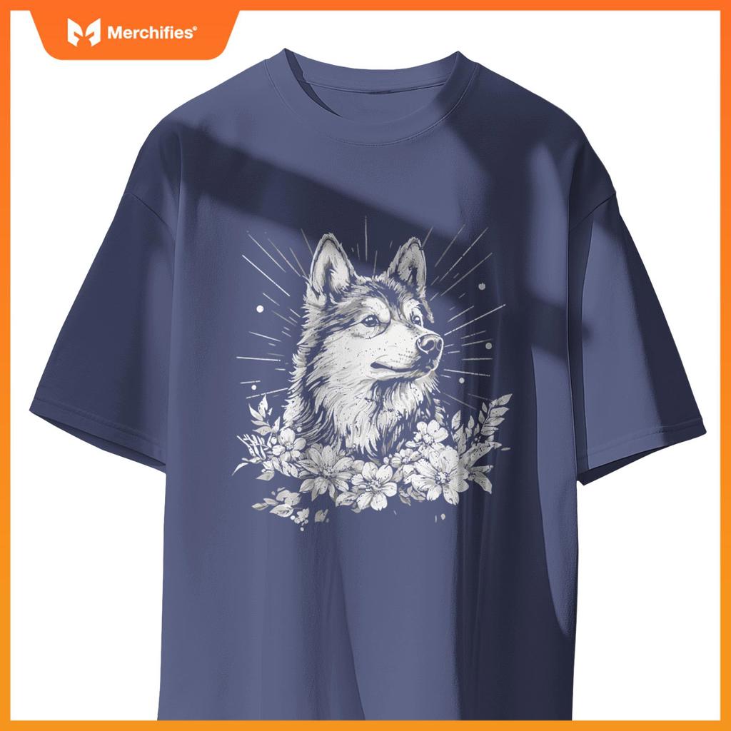 Retro Tattoo Style Finnish Lapphund Dog Lover T-Shirt