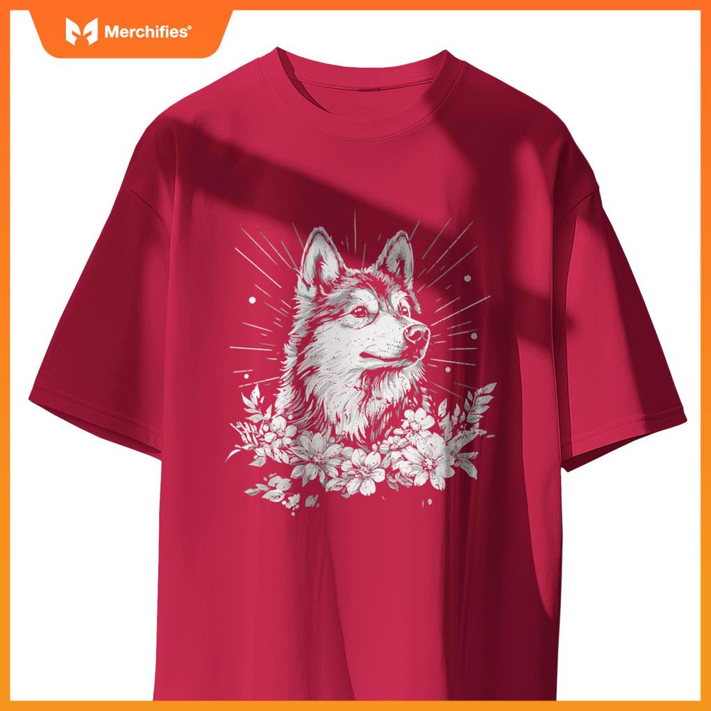 Retro Tattoo Style Finnish Lapphund Dog Lover T-Shirt