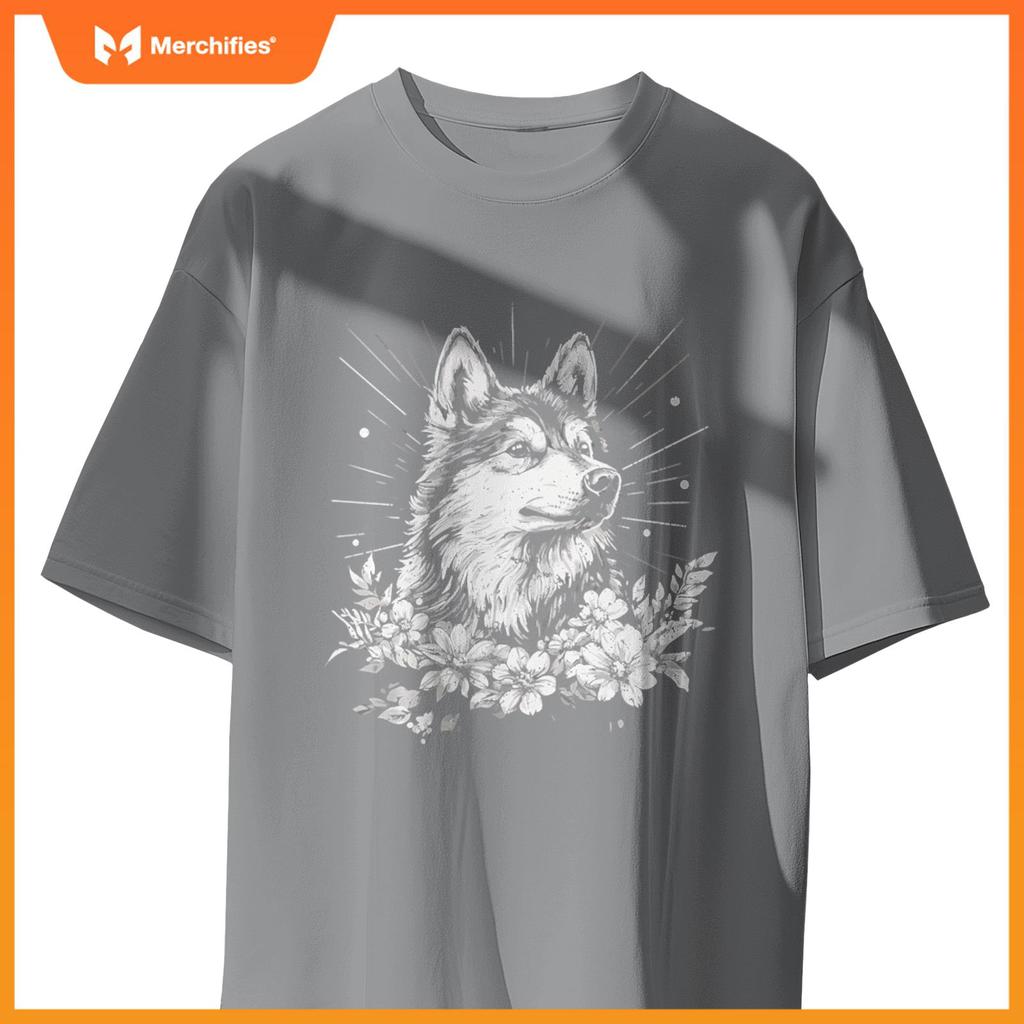 Retro Tattoo Style Finnish Lapphund Dog Lover T-Shirt