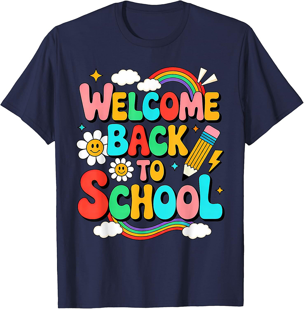 Retro Welcome Back to School Teacher Appreciation Boy Girl T-Shirt