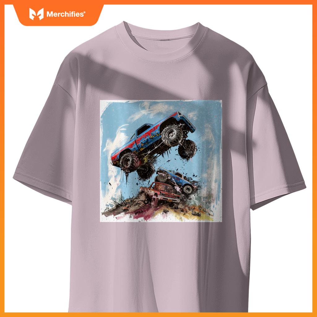 Room Decor for Boys cute Monster Truck T-Shirt