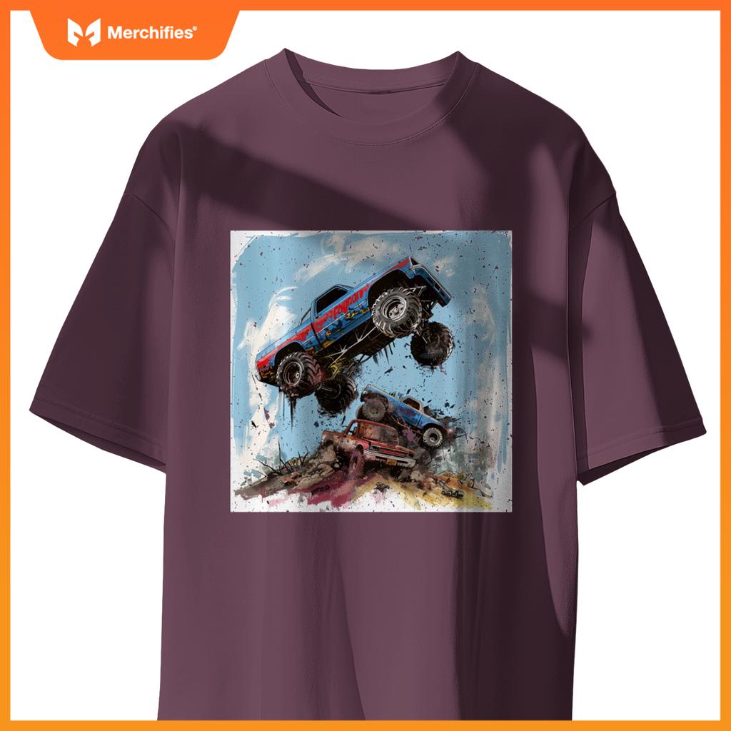 Room Decor for Boys cute Monster Truck T-Shirt