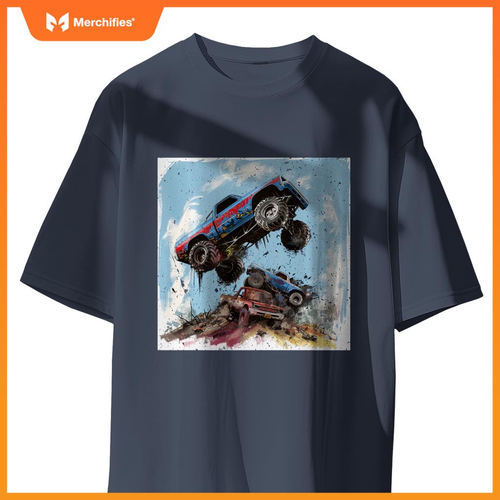 Room Decor for Boys cute Monster Truck T-Shirt