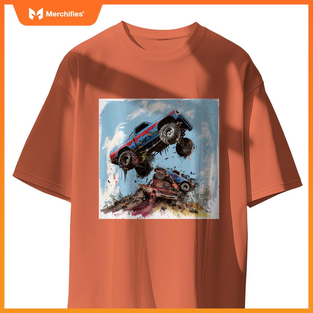 Room Decor for Boys cute Monster Truck T-Shirt