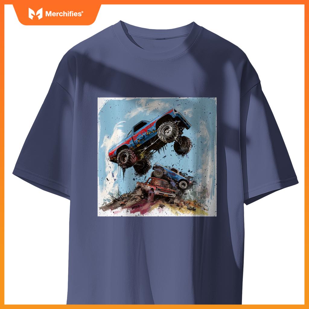 Room Decor for Boys cute Monster Truck T-Shirt