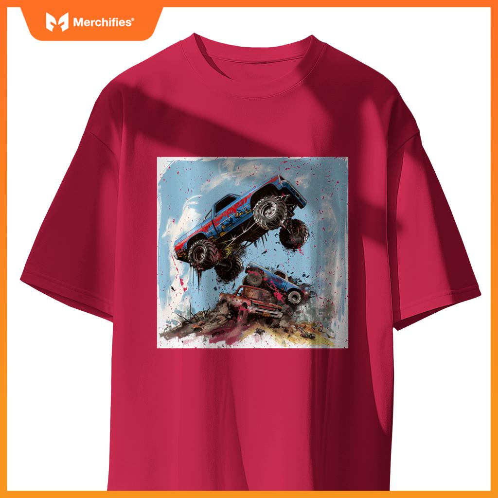 Room Decor for Boys cute Monster Truck T-Shirt