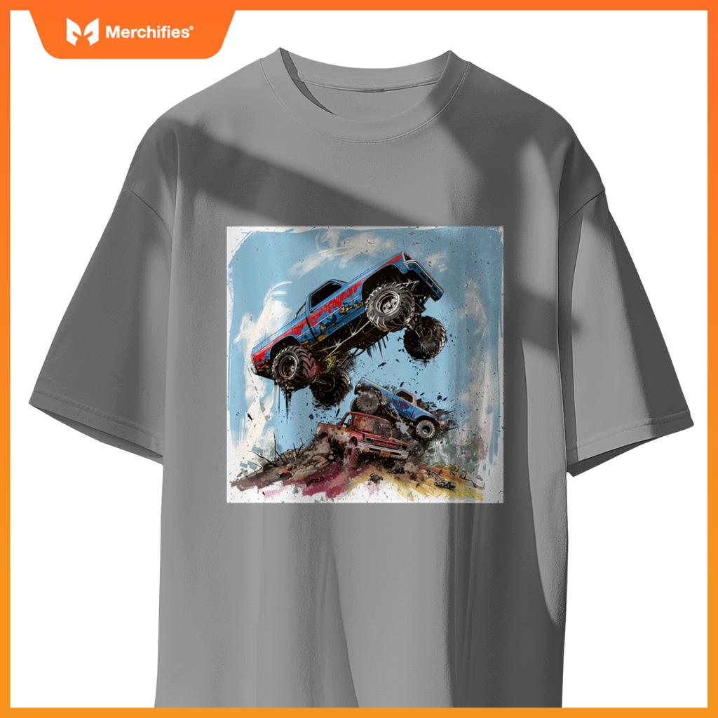 Room Decor for Boys cute Monster Truck T-Shirt