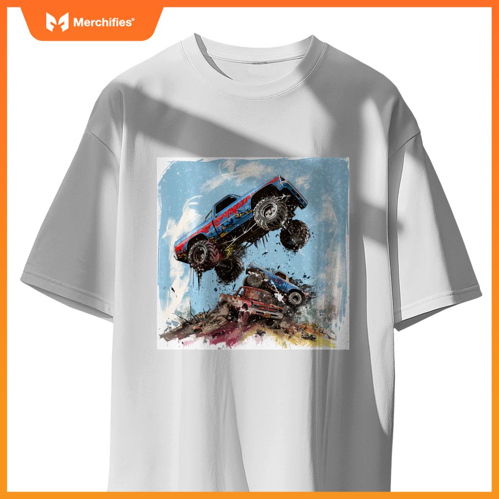 Room Decor for Boys cute Monster Truck T-Shirt