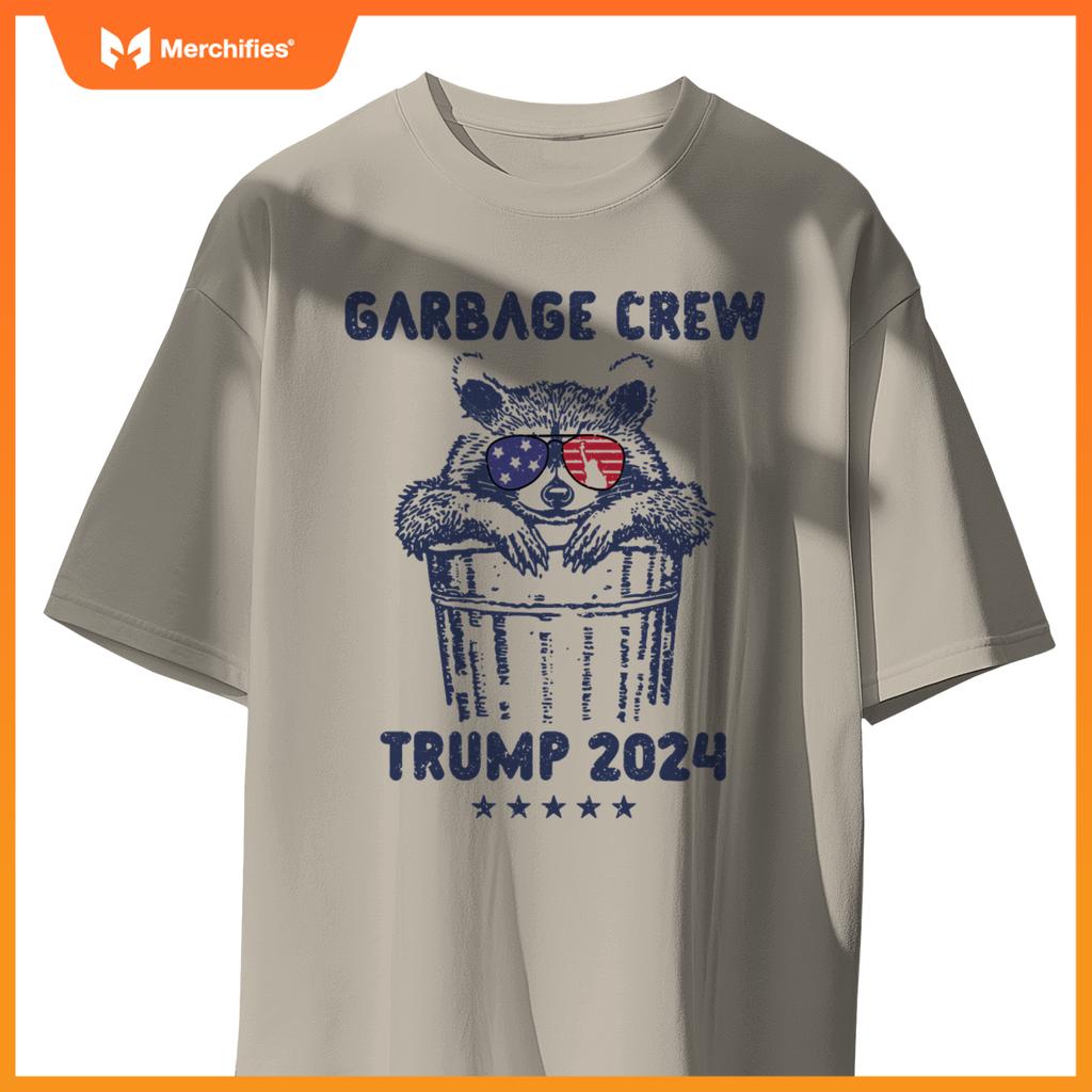 Garbage Crew Trump Garbage Man in Trash Truck Election 2024 T-Shirt