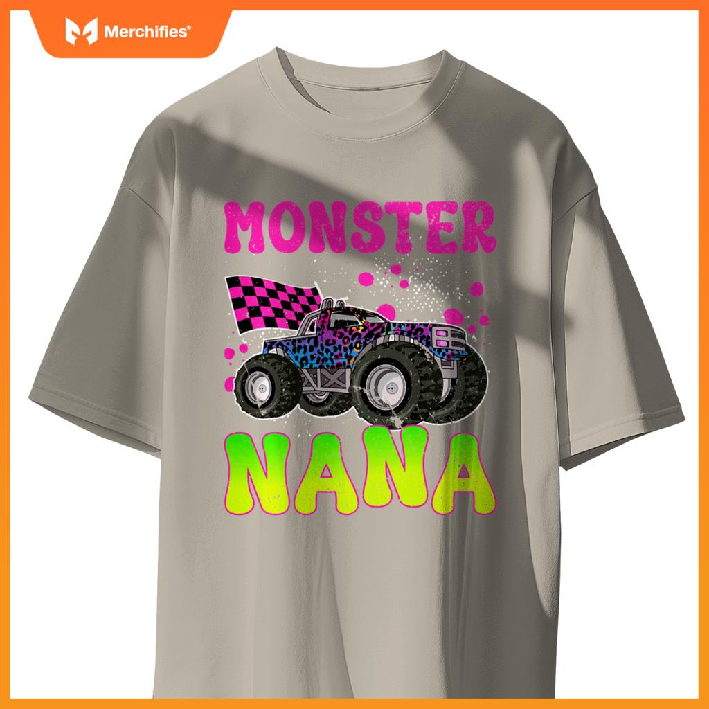 Monster Nana Proud Monster Truck Nana Grandma T-Shirt