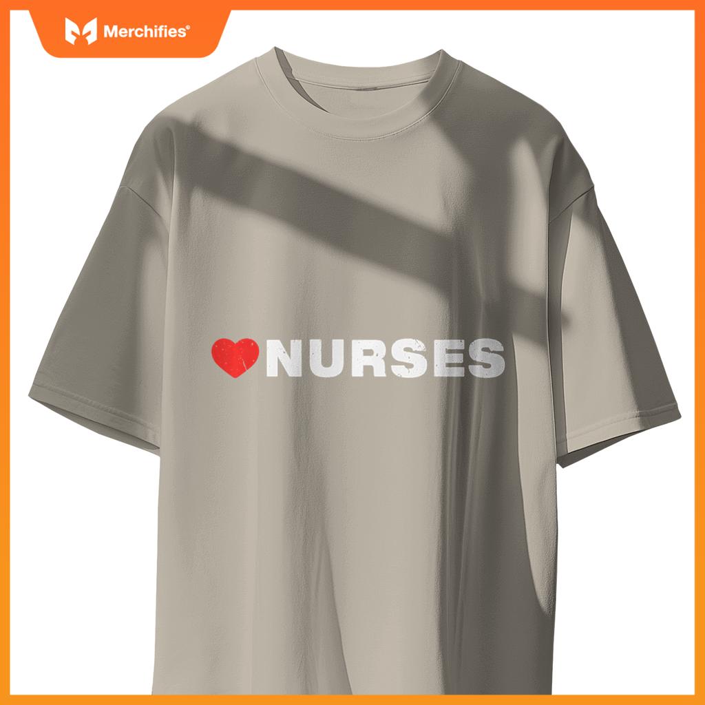 Love Nurses, Minimalist Aesthetic, Like Heart Nurses T-Shirt