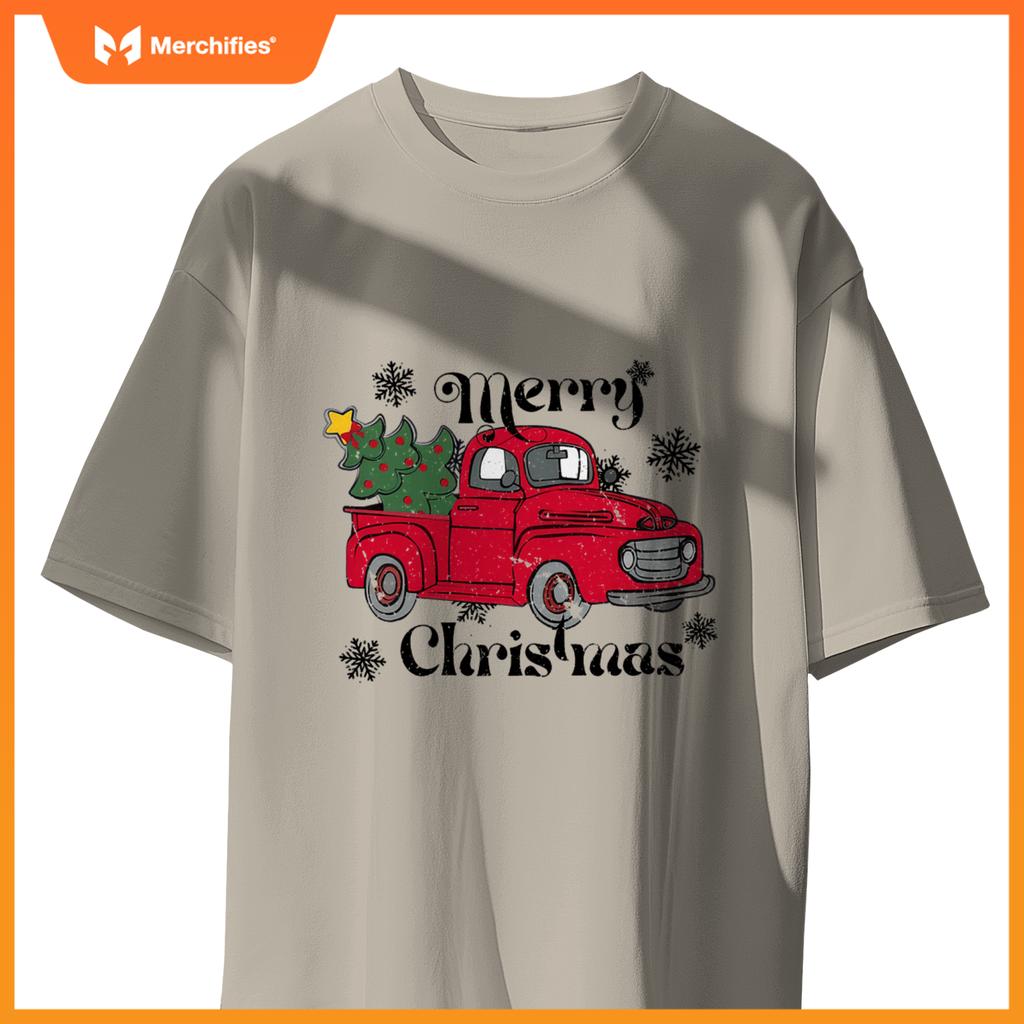 Merry Christmas Red Truck T-Shirt