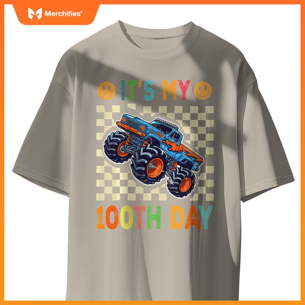 It's My 100th Day Happy 100 Days Of School Monster Truck T-Shirt