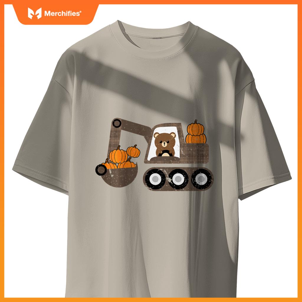 Kids Truck Pumpkin Patch Baby Boy Fall Toddler Girl Cute T-Shirt