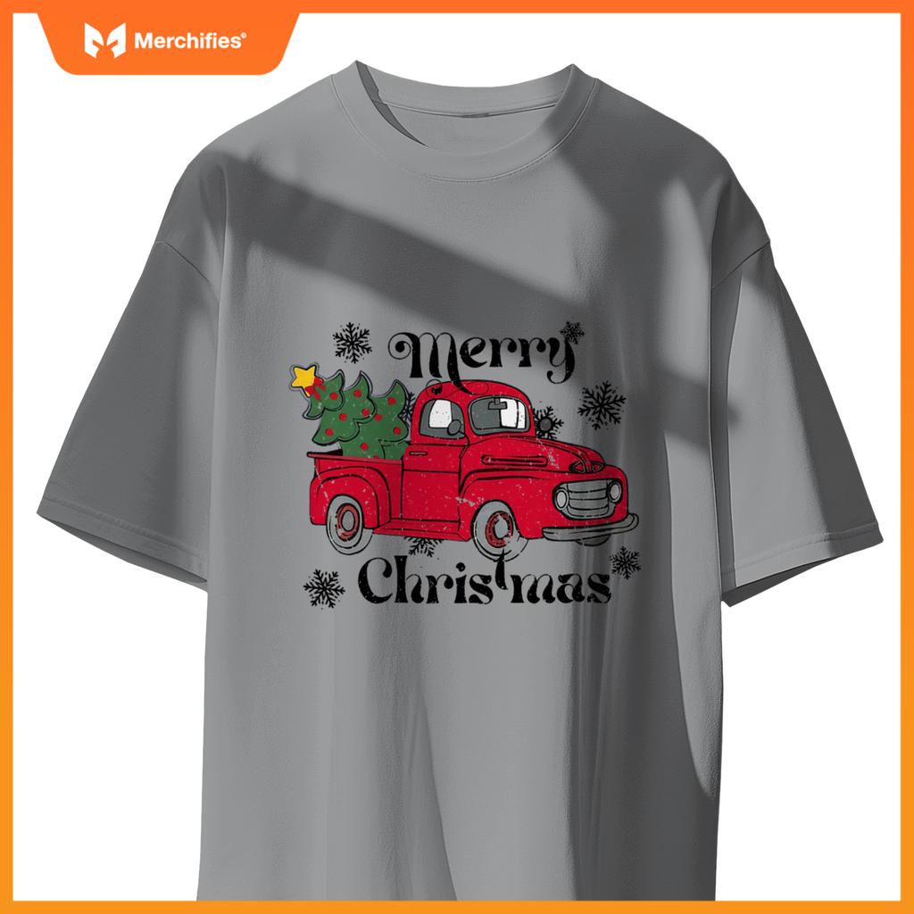 Merry Christmas Red Truck T-Shirt