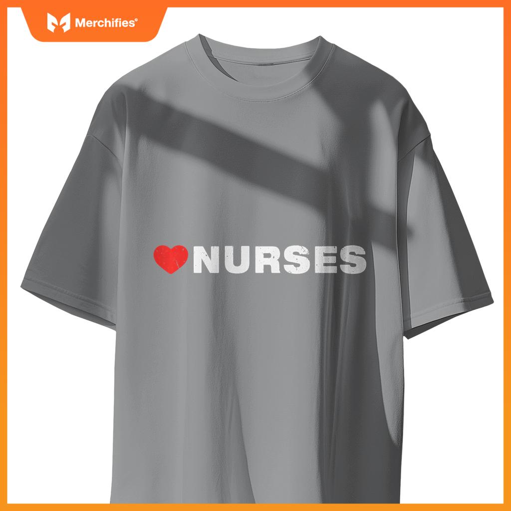 Love Nurses, Minimalist Aesthetic, Like Heart Nurses T-Shirt