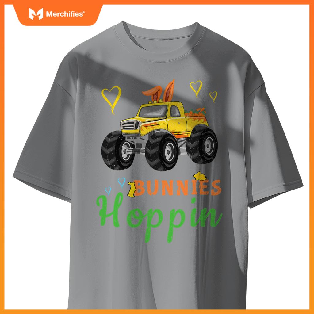 Monster Truck Bunny Rabbit Happy Easter Sunday T-Shirt