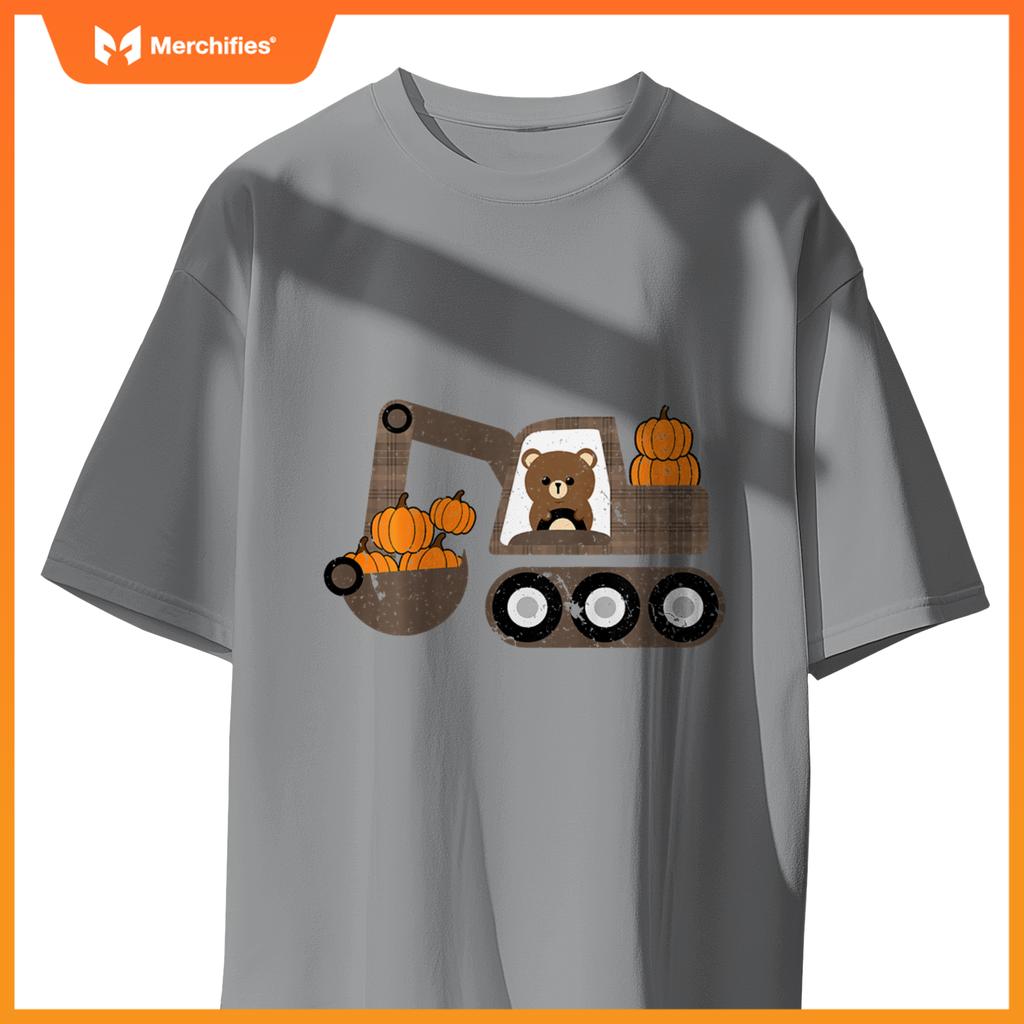 Kids Truck Pumpkin Patch Baby Boy Fall Toddler Girl Cute T-Shirt