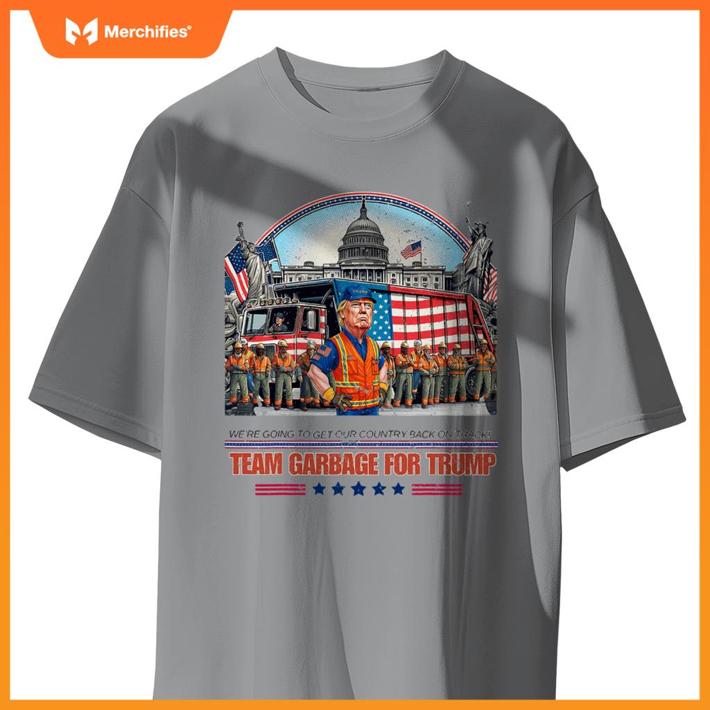Garbage for trump team grabge vote trump funny Garbage Truck T-Shirt