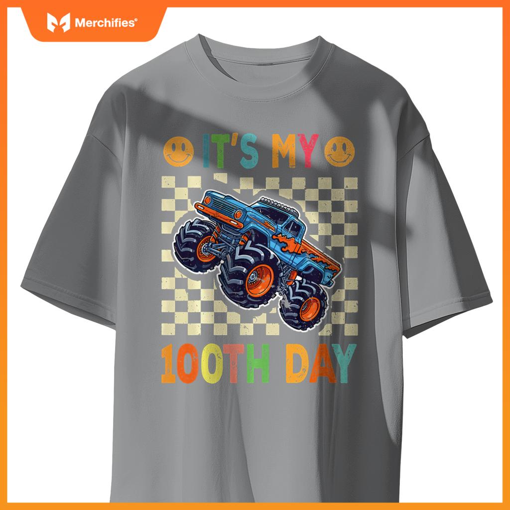 It's My 100th Day Happy 100 Days Of School Monster Truck T-Shirt