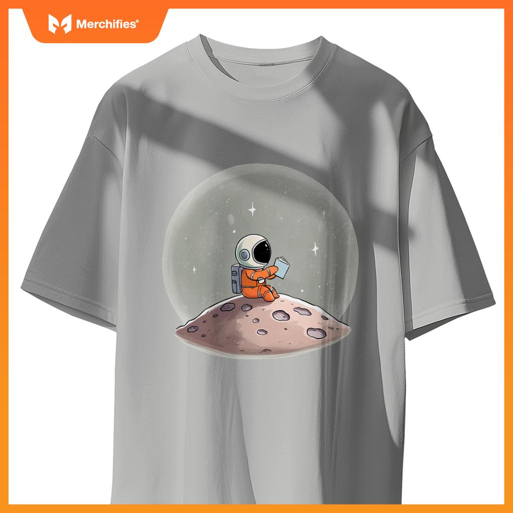 STEM Teacher Astronaut Reading Space Science Tee