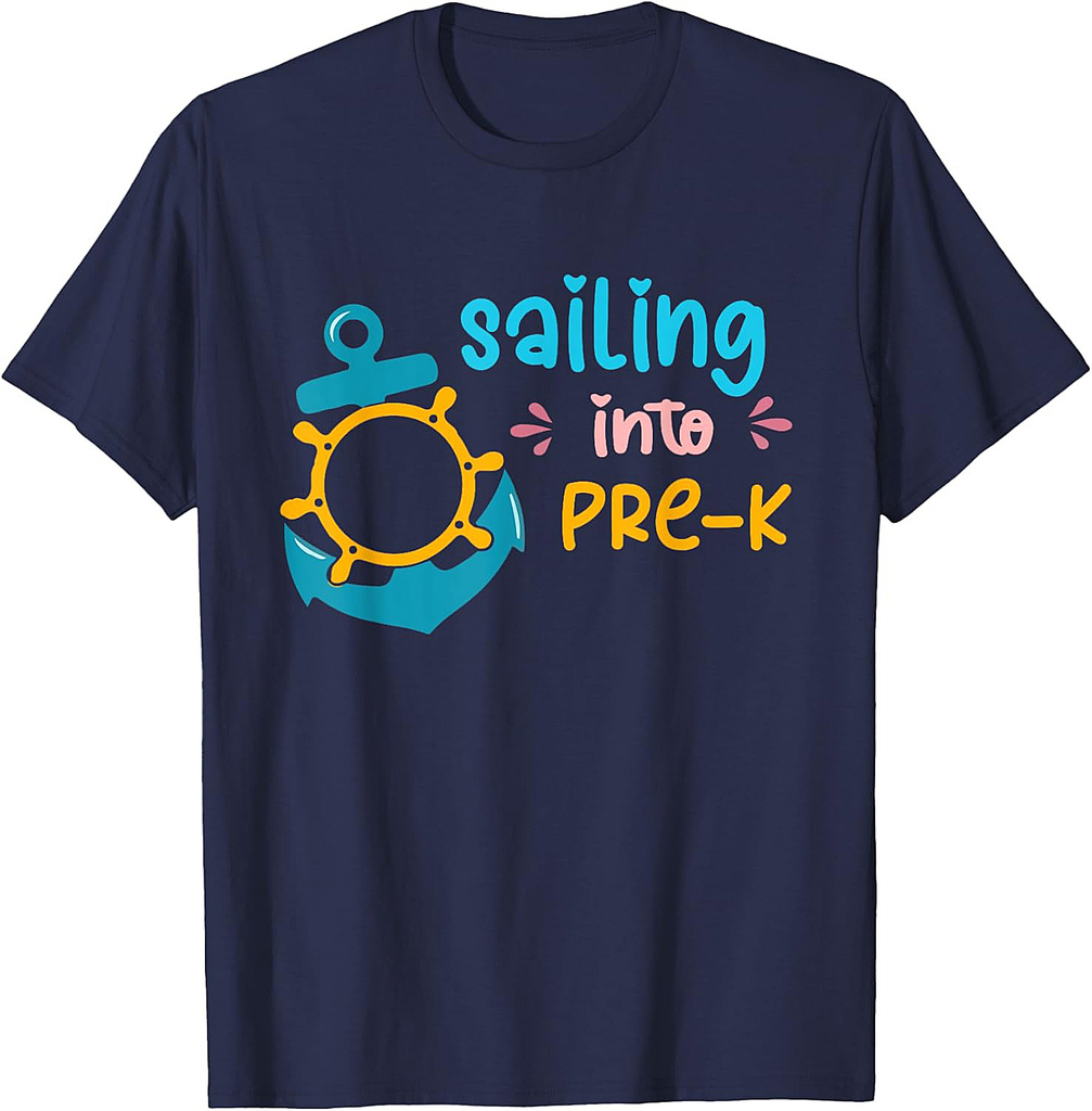 Sailing Into 1st Grade Back to school 2024 Kindergarten T-Shirt