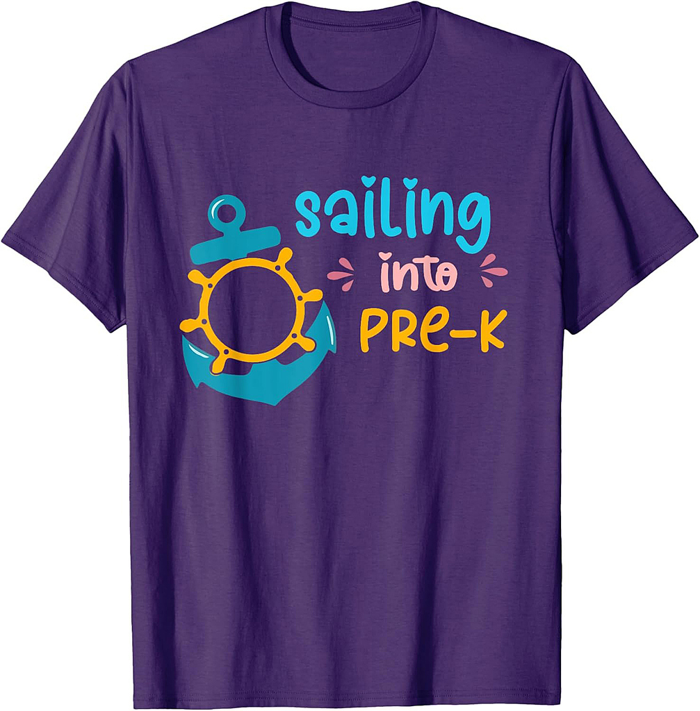Sailing Into 1st Grade Back to school 2024 Kindergarten T-Shirt